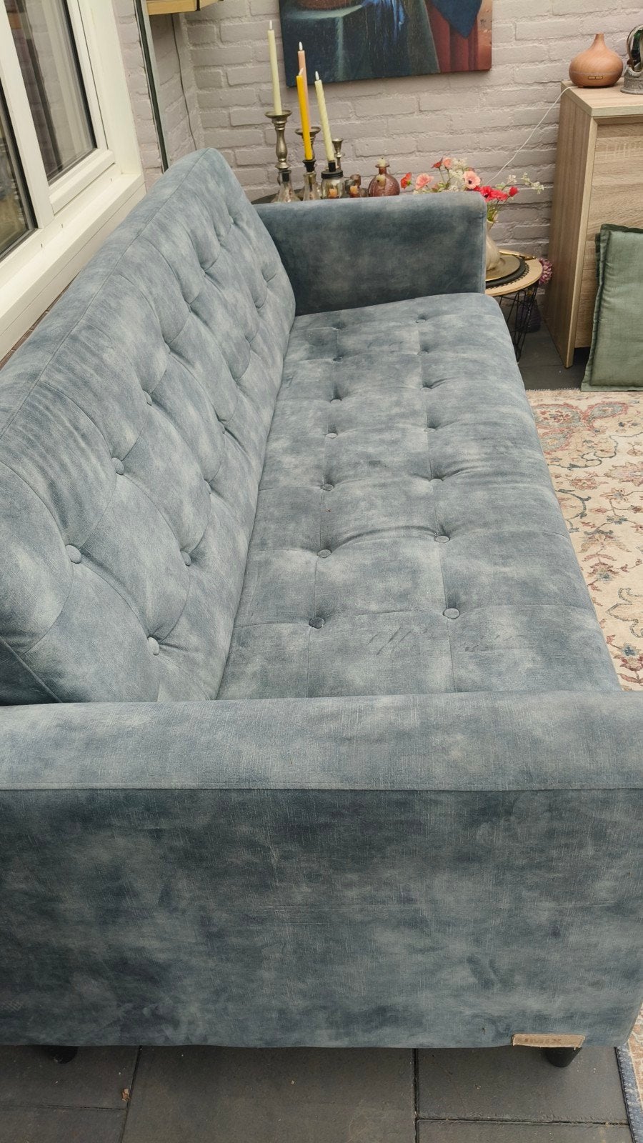 Comfortabele bank - 200x85x85 cm - Goede staat, Huis en Inrichting, Ophalen, Gebruikt, 150 tot 200 cm, Driepersoons