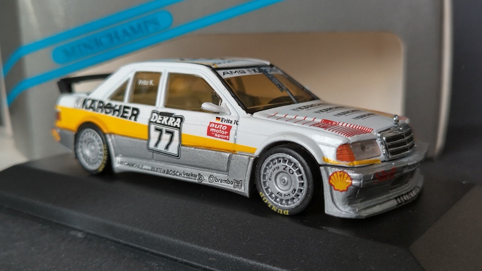 Mercedes Benz 190 DTM Ms Kärcher Kreuzpointer Minichamps Pol, Auto, Verzenden, ., Nieuw