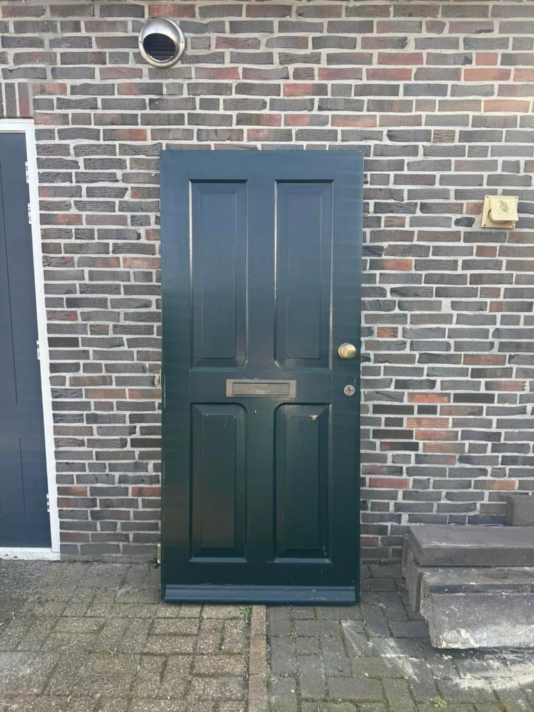 Hardhout merbau deur, Ophalen, Gebruikt, 80 tot 100 cm, Buitendeur