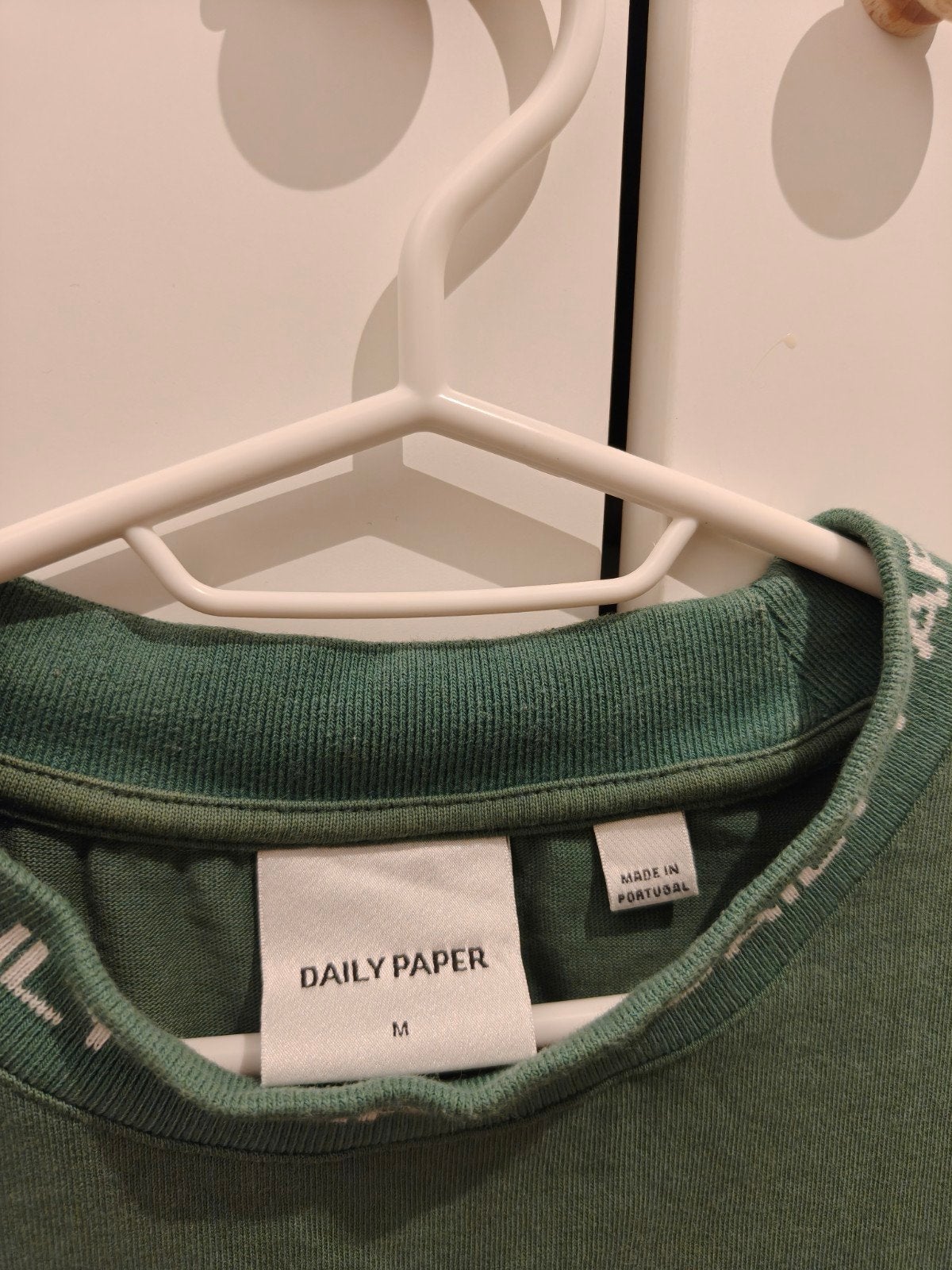 Daily Paper Maat M Groene Shirt t-shirt Origineel, Ophalen of Verzenden, Gedragen, Groen