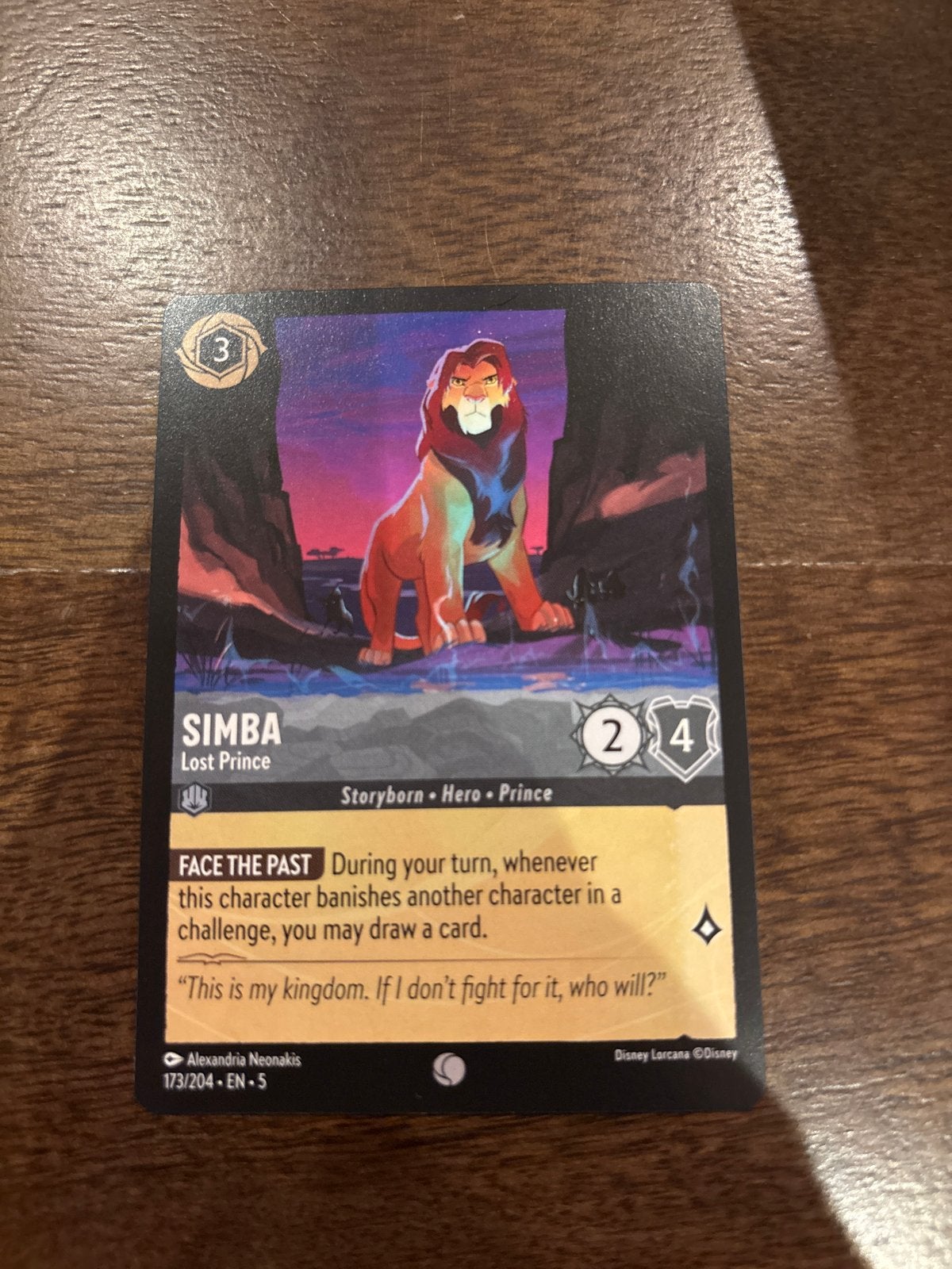 Simba Lost Prince Disney Lorcana Kaart 173/204, Ophalen of Verzenden, Nieuw