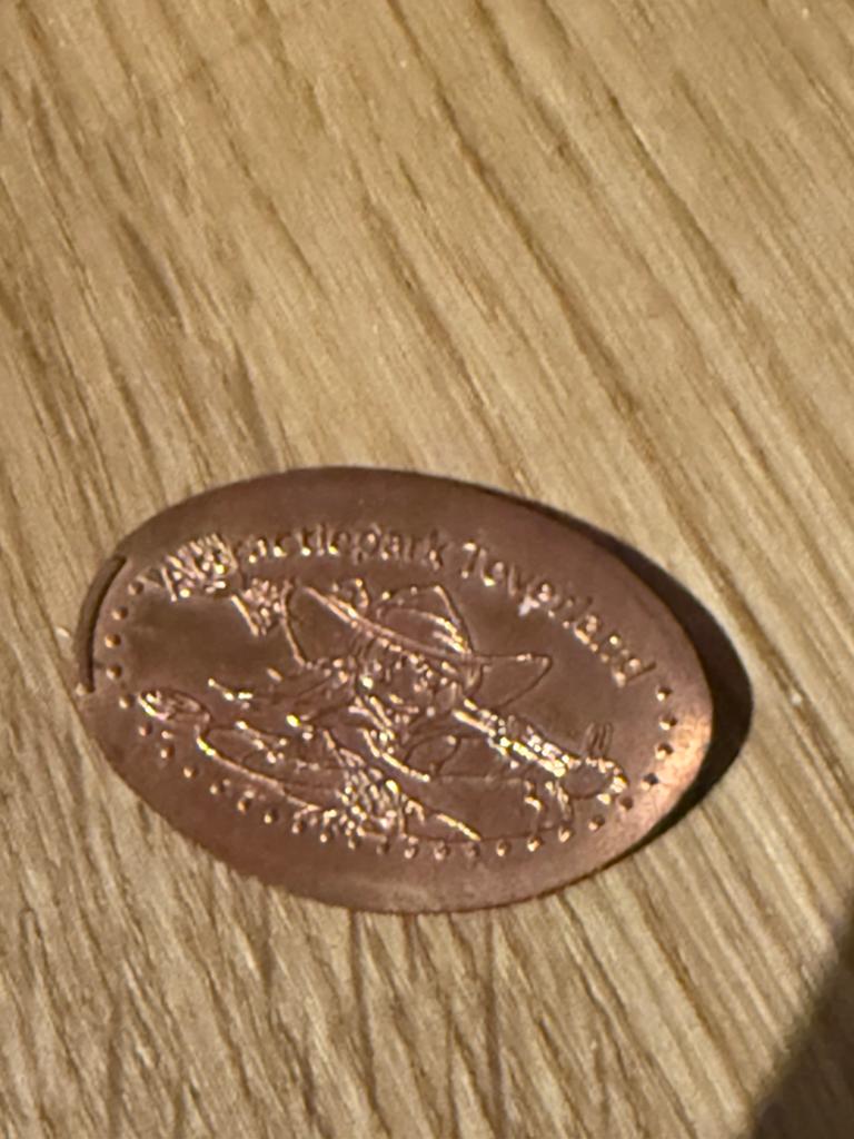Pressed penny - Attractie Park Toverland, Ophalen, Buitenland, Munten