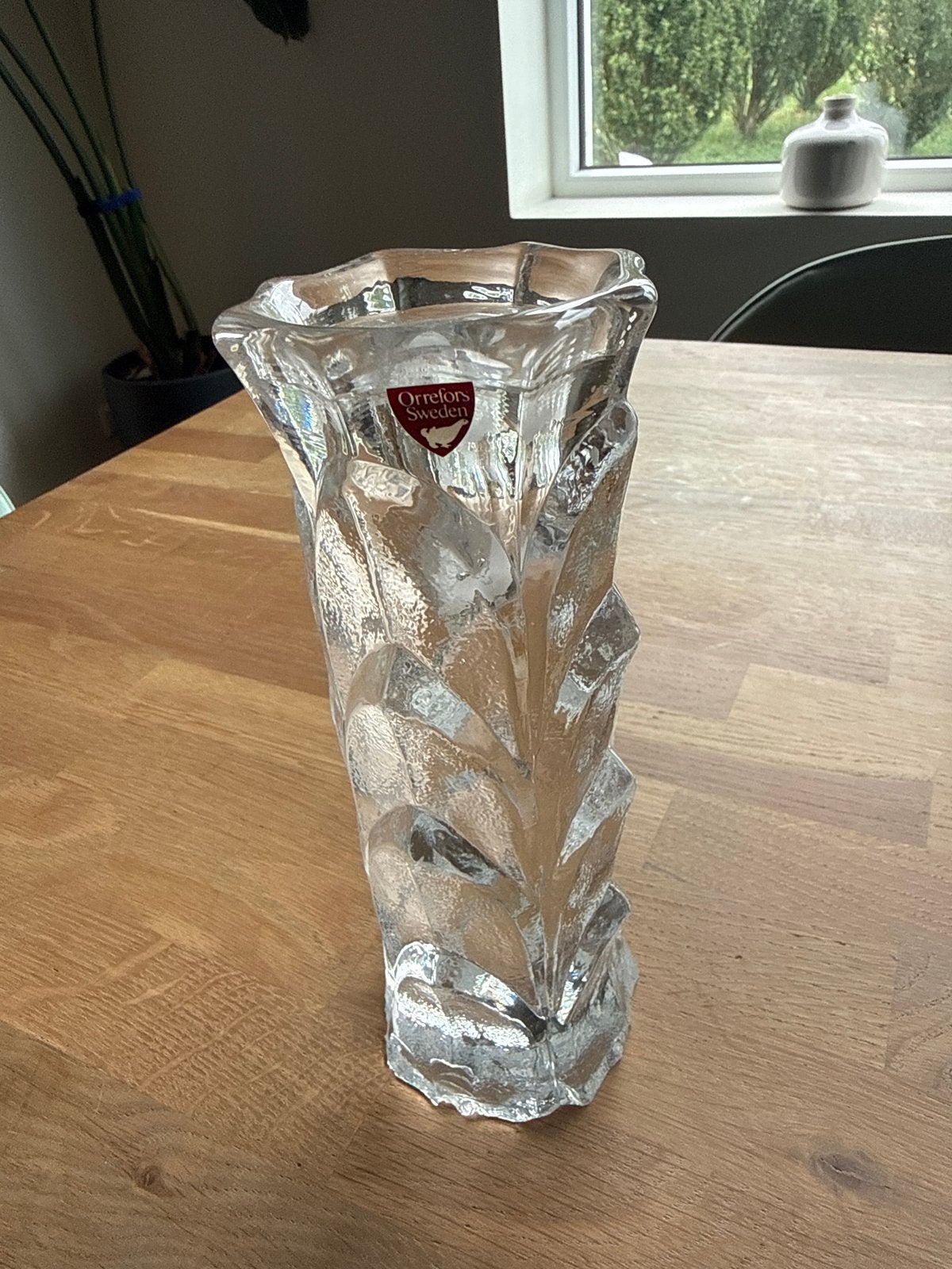 Orrefors Sweden Kristallen Vaas - Tijdloos Design, Ophalen of Verzenden