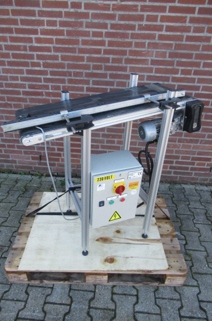 Transportband,38 cm breed lengte 100 cm, snelheid regelbaar., Ophalen, Gebruikt