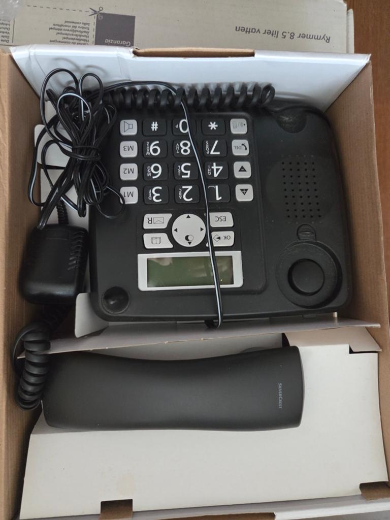 SilverCrest Groottoetsen Comforttelefoon met Handset, Ophalen, Gebruikt