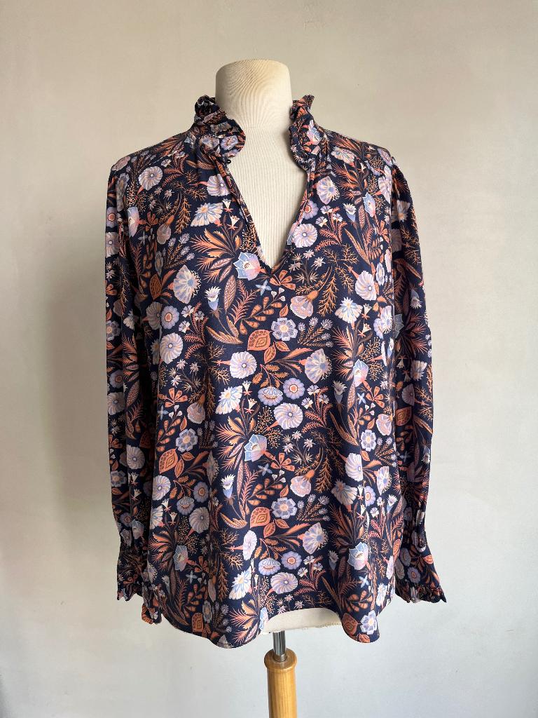 dea kudibal blouse maat xl blauw, Kleding | Dames, Blouses en Tunieken, Maat 46/48 (XL) of groter, Zo goed als nieuw, Dea kudibal