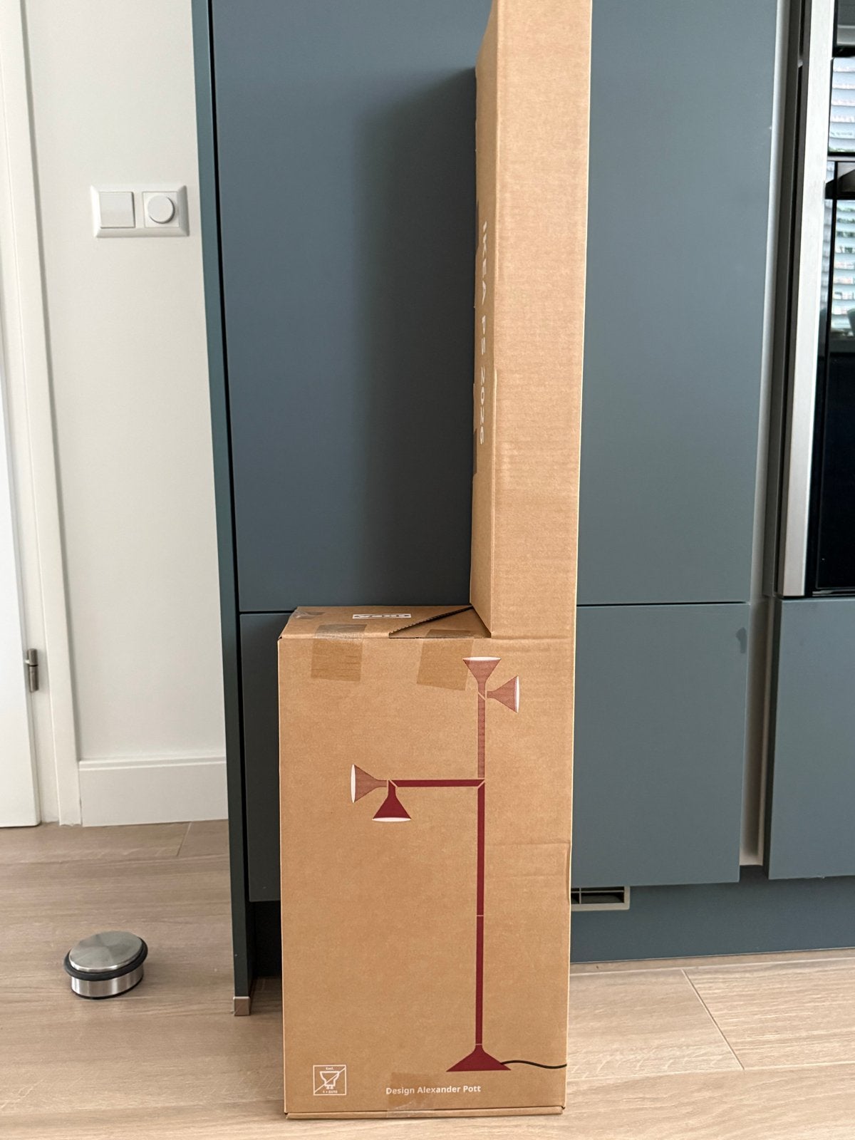 IKEA PS 2026 staande uplight – donkerrood – NIEUW IN DOOS, Nieuw, Metaal, 150 tot 200 cm, E27 (groot)