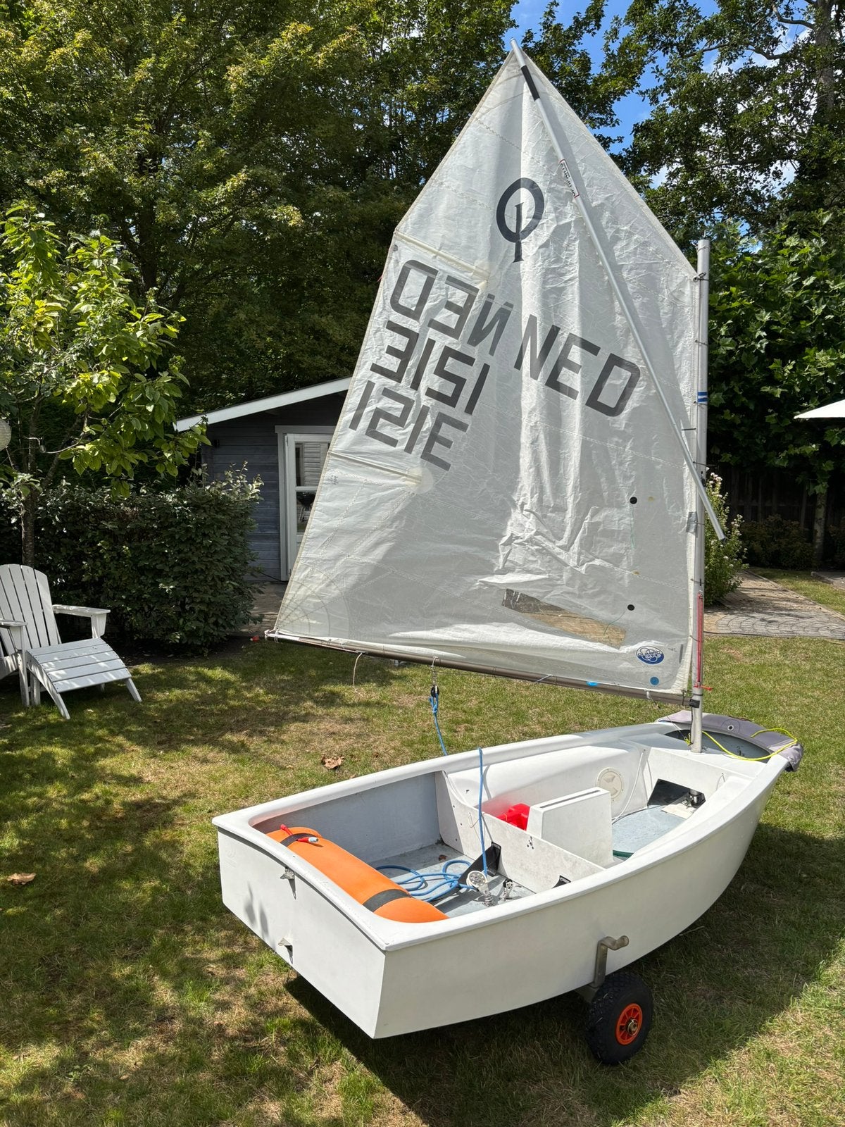 Optimist inclusief strand trailer, Gebruikt, Minder dan 15 m², Overige typen, Ophalen