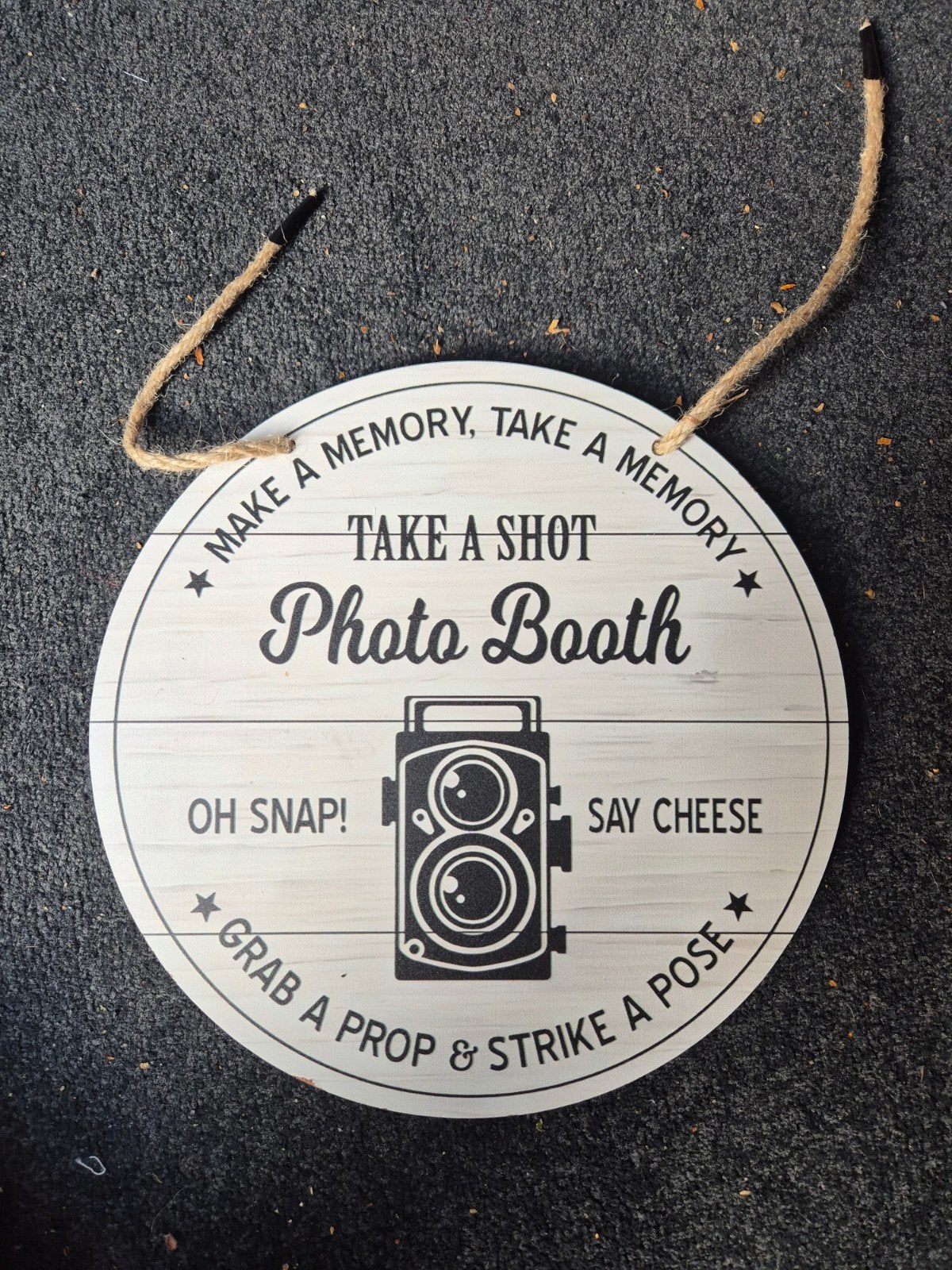 Leuk Photo Booth Bord voor Feestjes en Evenementen, Hout, Nieuw, Ophalen of Verzenden, Landelijk