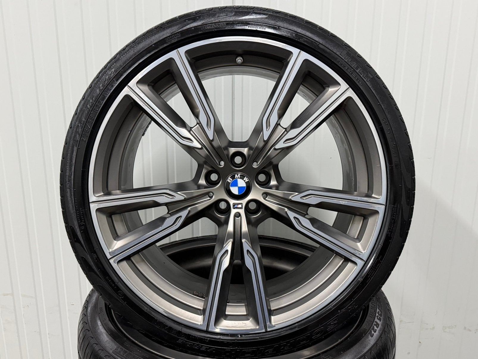 22” INCH BMW X5 X6 Style 747 M Origineel Zomer Breedset Goud, Auto-onderdelen, Ophalen of Verzenden, Overige maten, Zomerbanden
