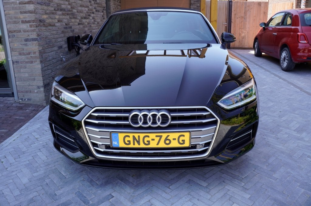 Audi A5 Cabriolet 2.0 TFSI MHEV 190 pk | S Line | Incl. APK, Auto's, Audi, 4 stoelen, Zwart, Particulier, Lichtsensor