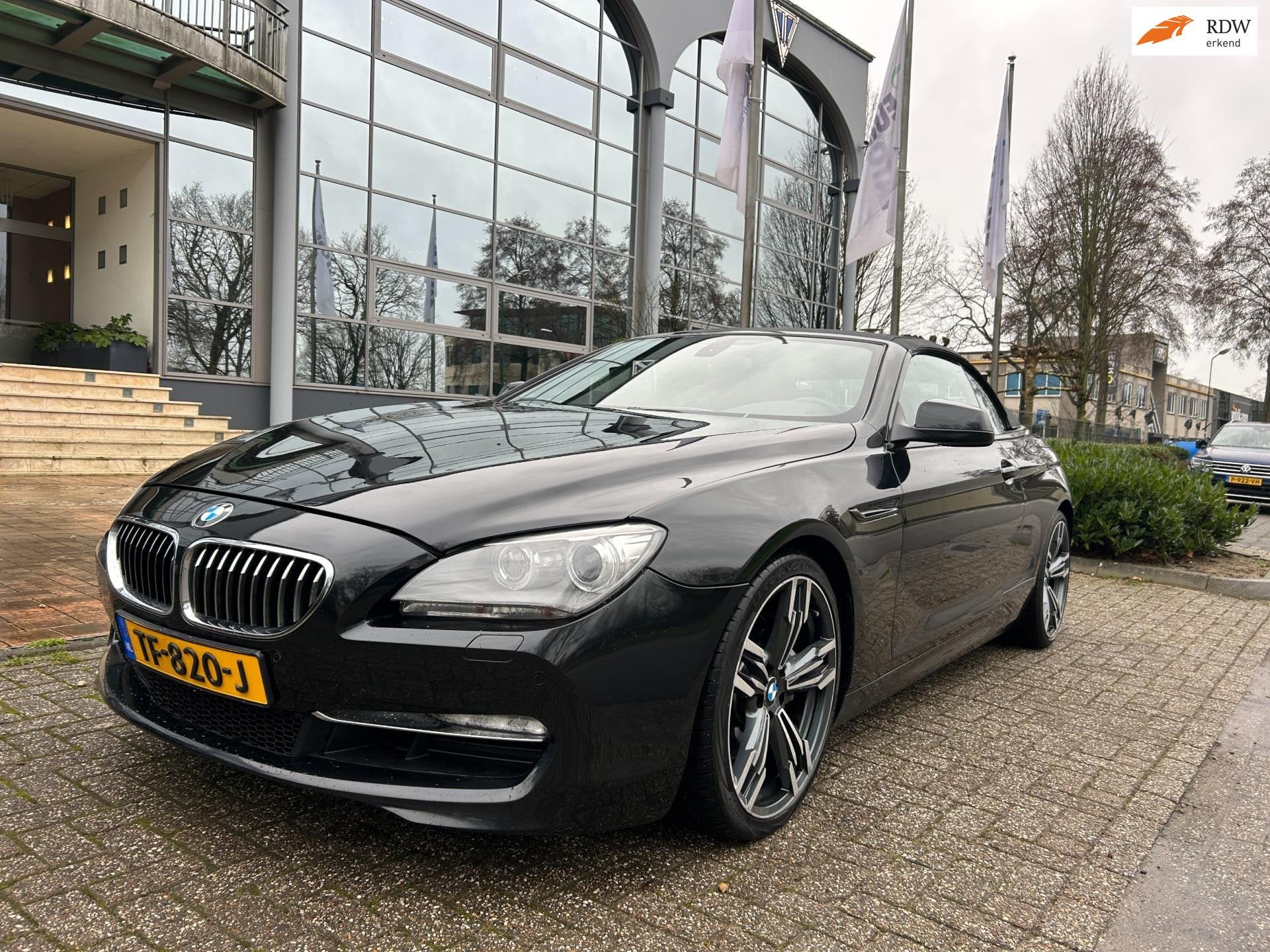 BMW 6-serie Cabrio 640i High Executive aut, Auto's, Euro 5, Achterwielaandrijving, Gebruikt, Zwart