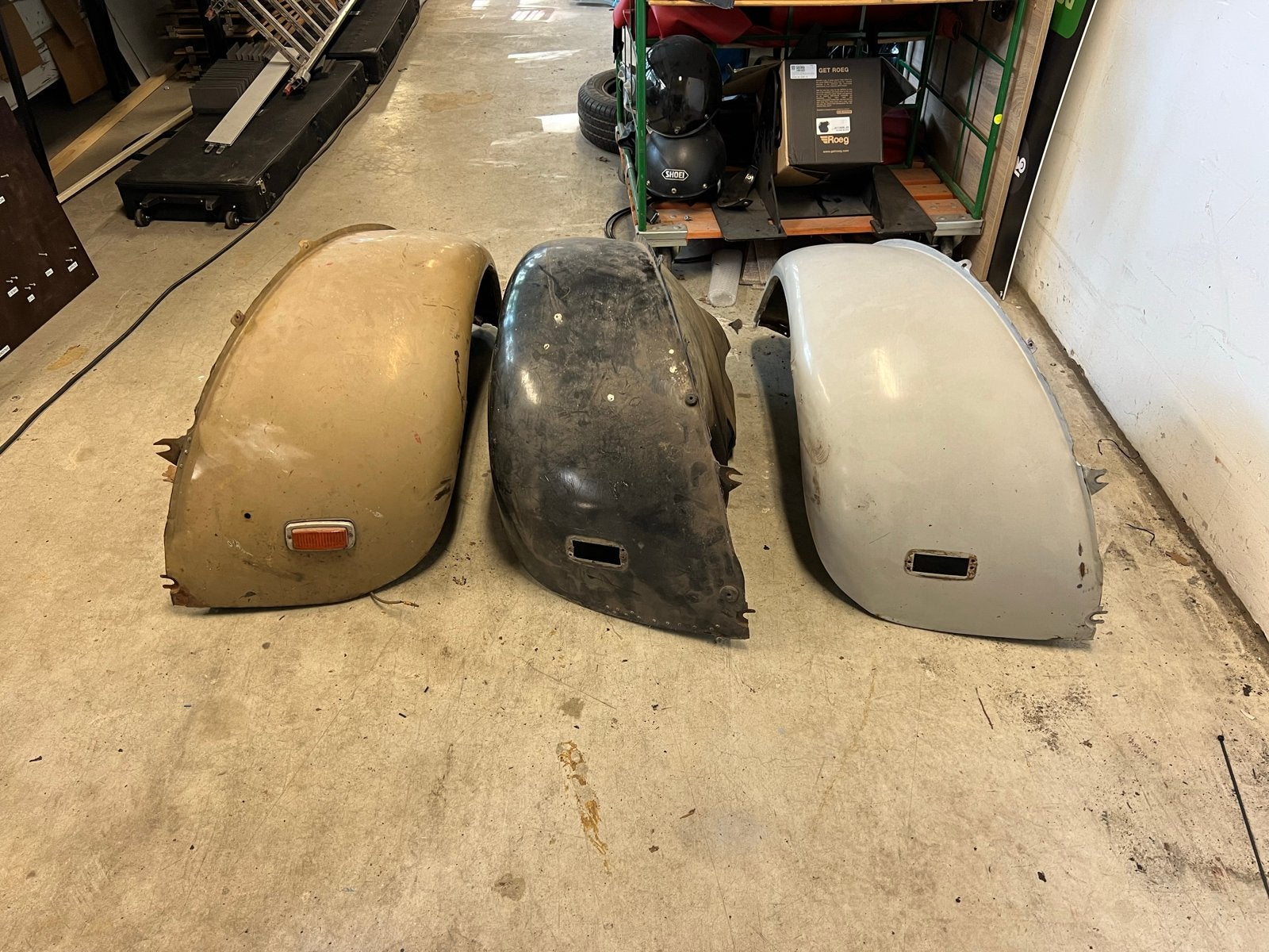 Voorschermen 2CV AZ met vierkante knipperlichtgaten, Ophalen, Gebruikt, Citroën, Voor