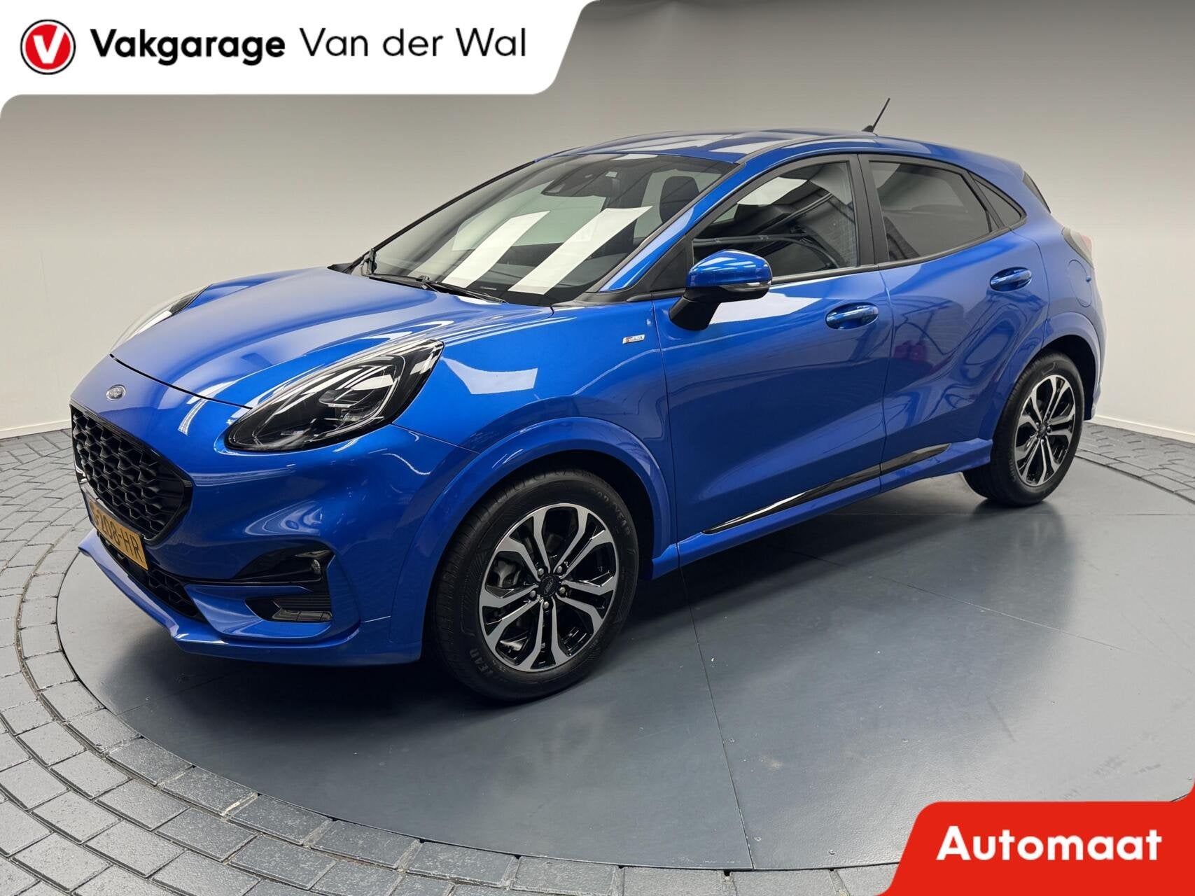 Ford Puma 1.0i EcoBoost Hybrid ST-Line Automaat-Cr.contr-Cli, Auto's, Stof, Met garantie (alle), Blauw, Bedrijf