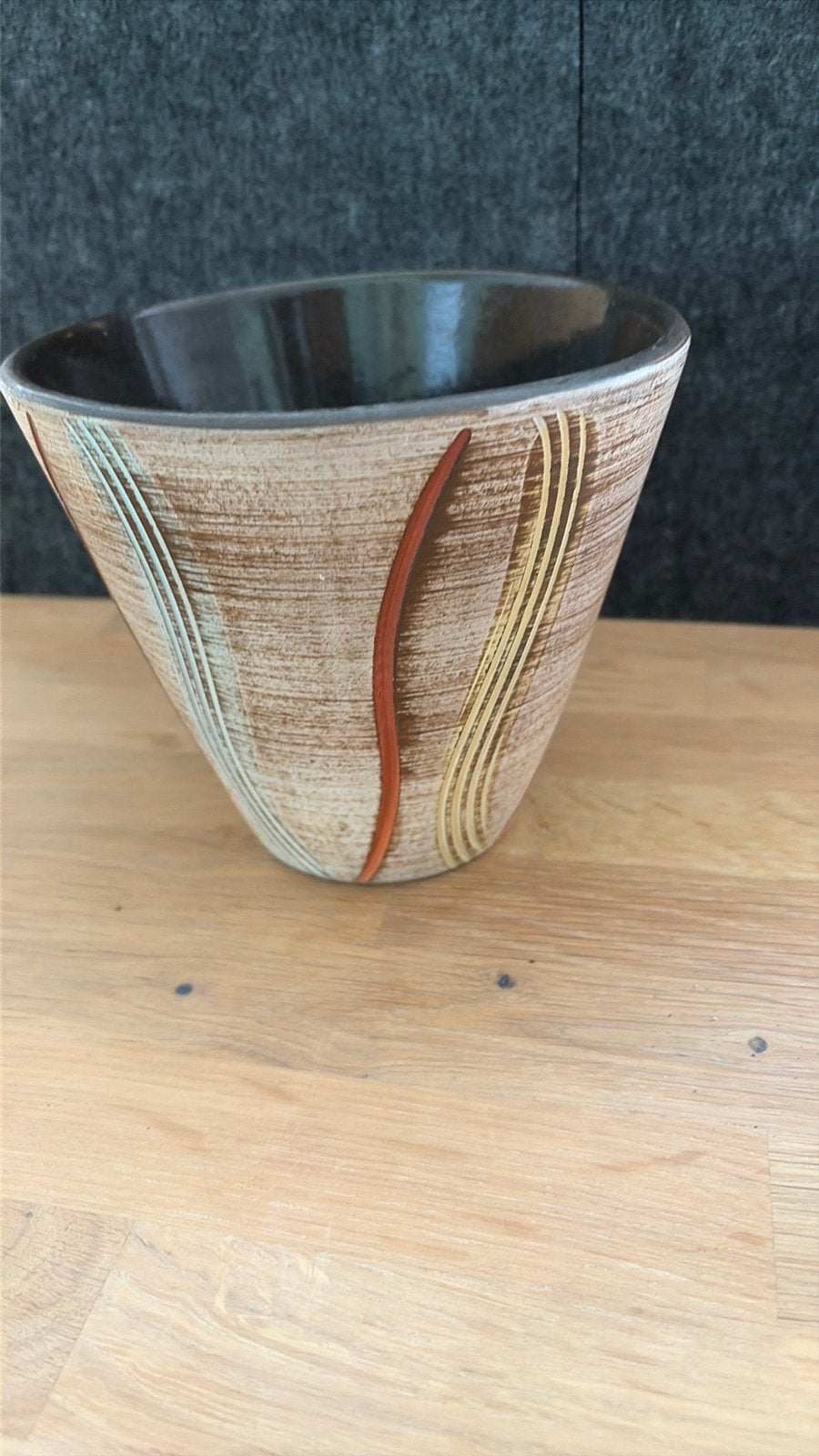 Vintage jaren vijftig bloempotje, Ophalen of Verzenden, Huis en Inrichting