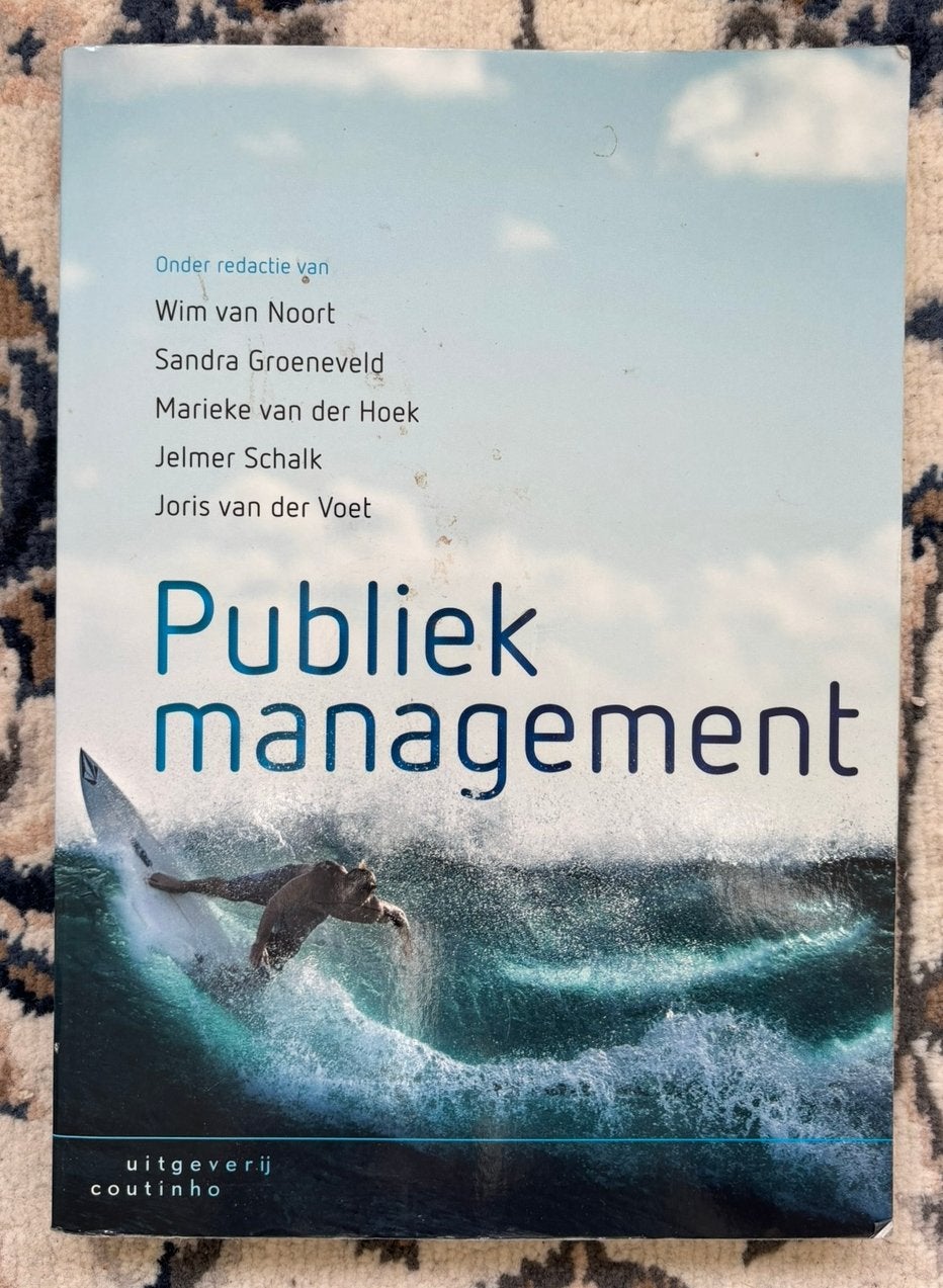 Publiek Management, Ophalen of Verzenden, Alpha, Zo goed als nieuw, WO