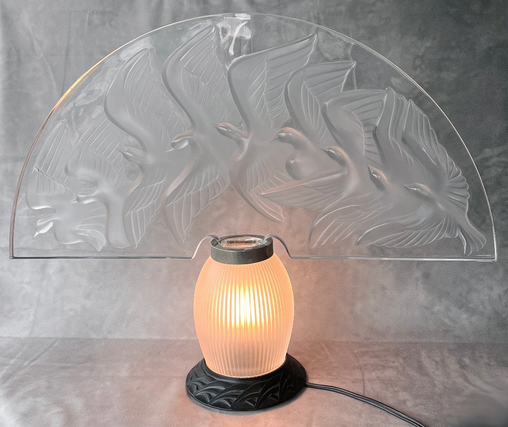 Lalique 'Hokkaido' lamp - Art Deco, Ophalen of Verzenden