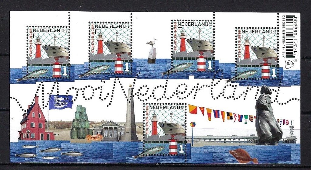 NVPH Blok 3411 (Vissersplaats Scheveningen) Postfris, Ophalen of Verzenden, Na 1940, Postfris