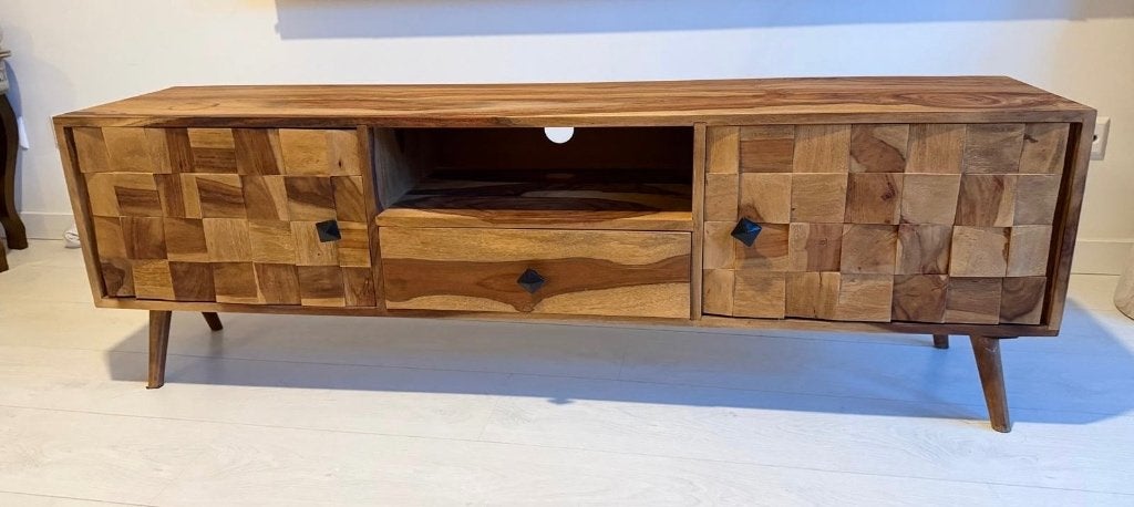 Tv meubel, Ophalen, 100 tot 150 cm, Zo goed als nieuw, Minder dan 100 cm