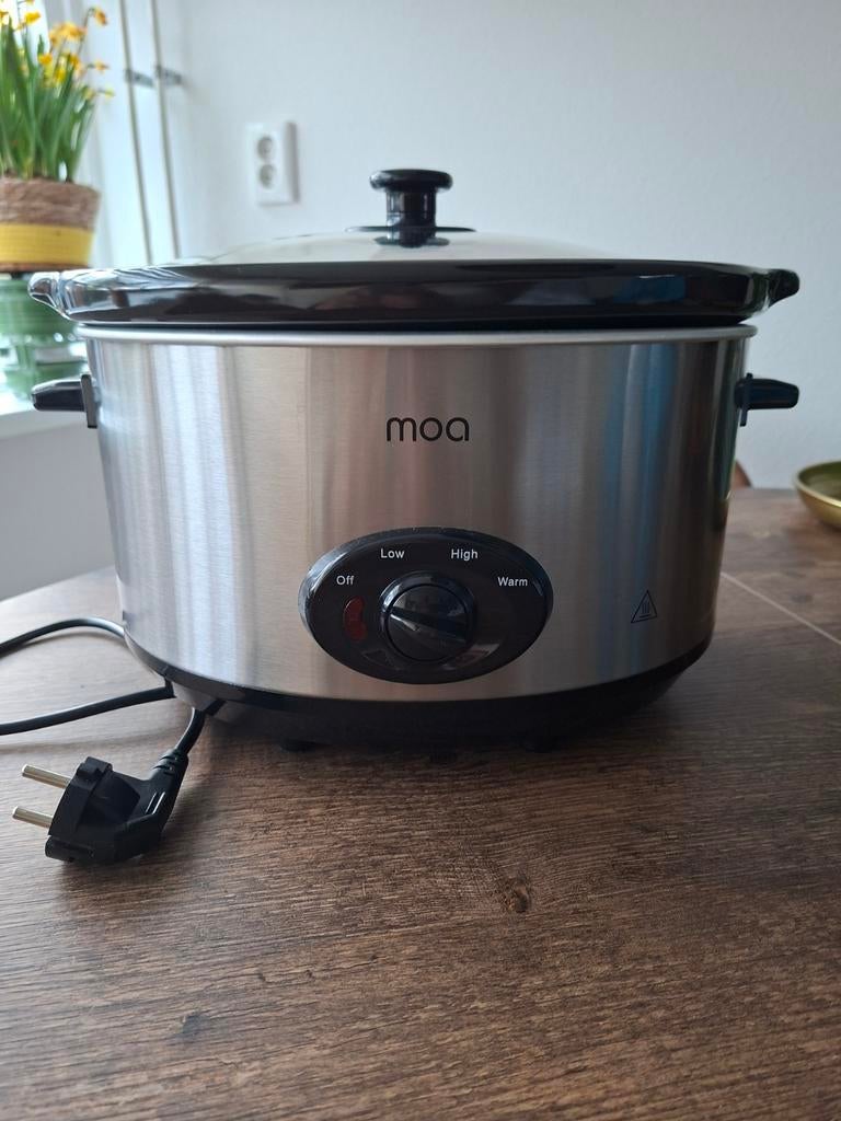 Slowcooker zgan, Witgoed en Apparatuur, Ophalen, Vaatwasmachinebestendig, Zo goed als nieuw