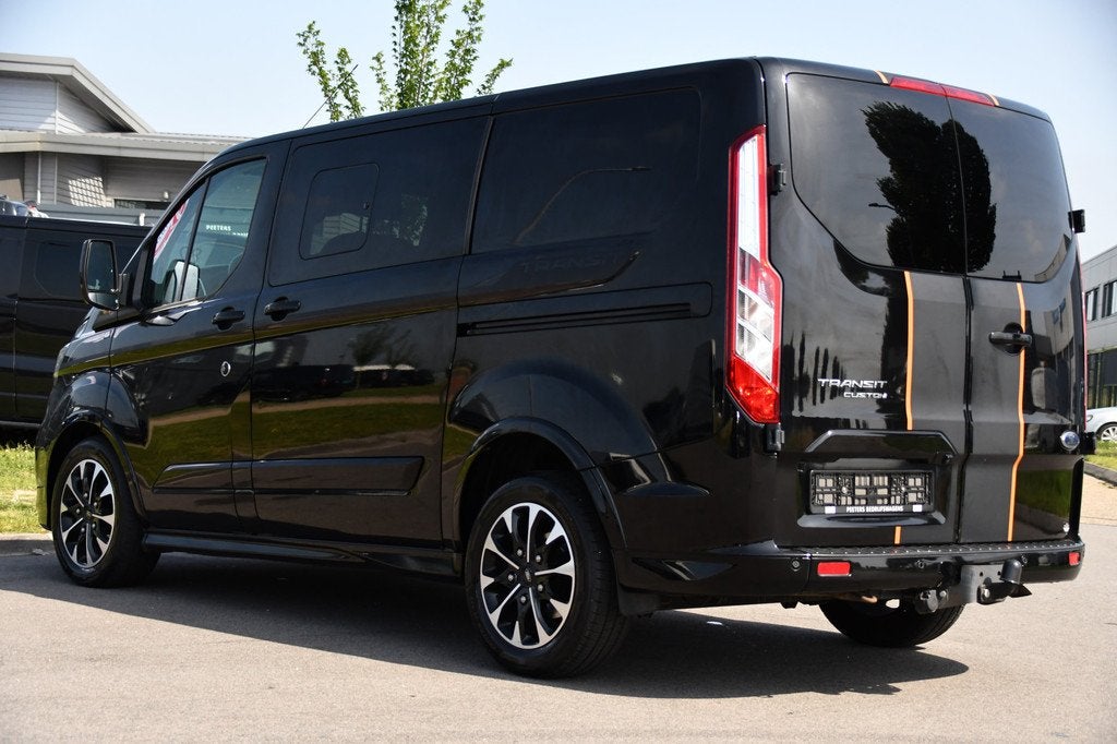 Ford Transit Custom 310 2.0 TDCI L1H1 Sport DC Camera, Cruis, Auto's, Gebruikt, 4 cilinders, Zwart, Bedrijf