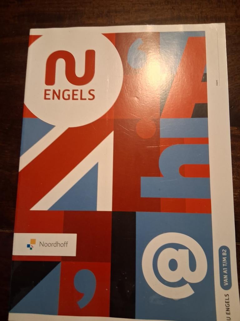 Nu Engels: Taalboek van A1 t/m B2 - Noordhoff, Ophalen of Verzenden, Gelezen, Onbekend, Non-fictie