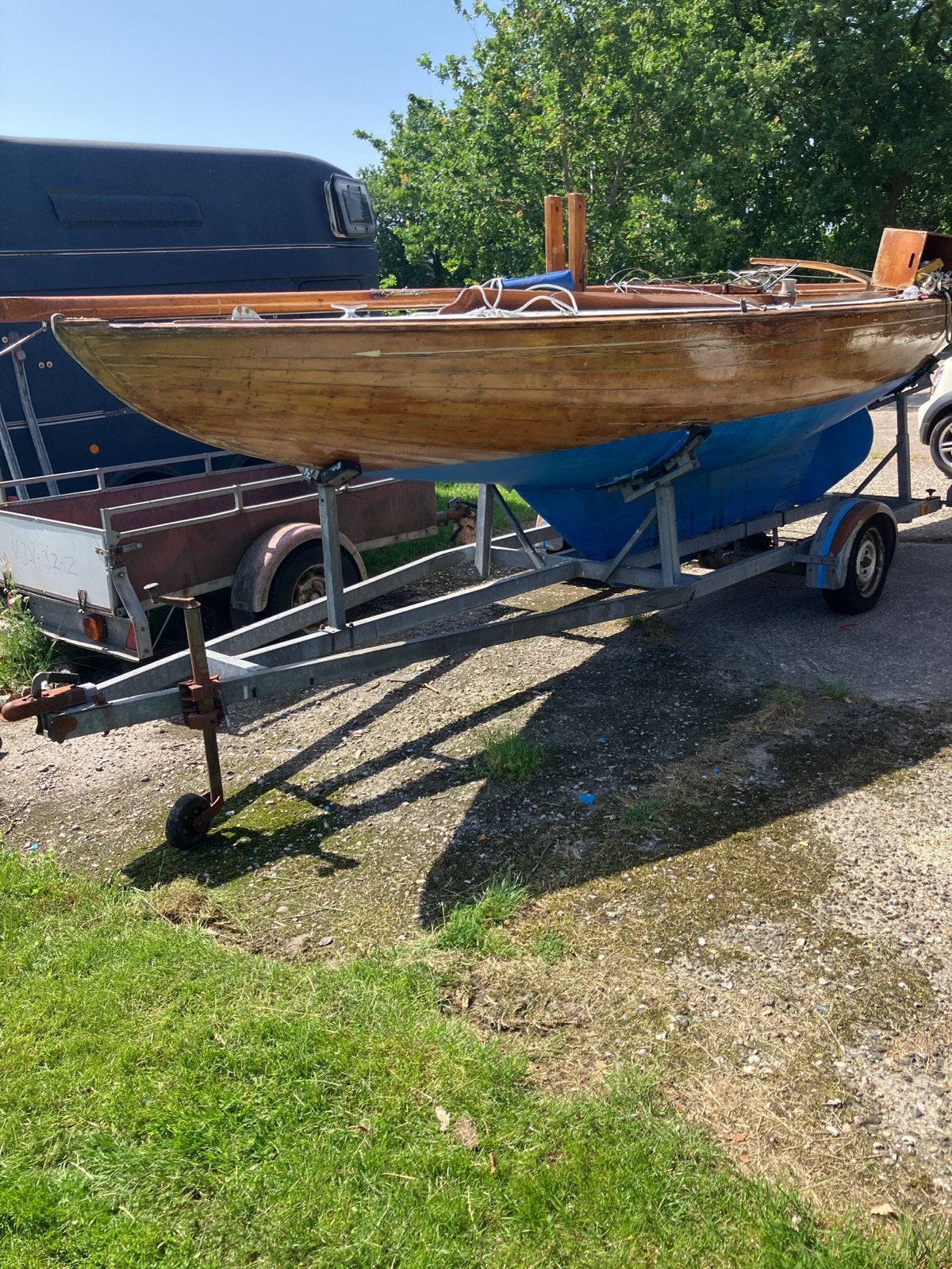 Pamus eikenhout in onderdelen, Watersport en Boten, Ophalen, Gebruikt, Motor en Techniek