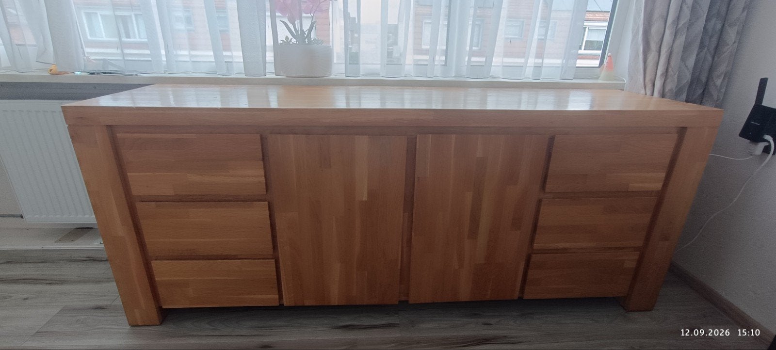 Komoda, cupboard, wardrobe, Ophalen, Met deur(en), 150 tot 200 cm, Eikenhout