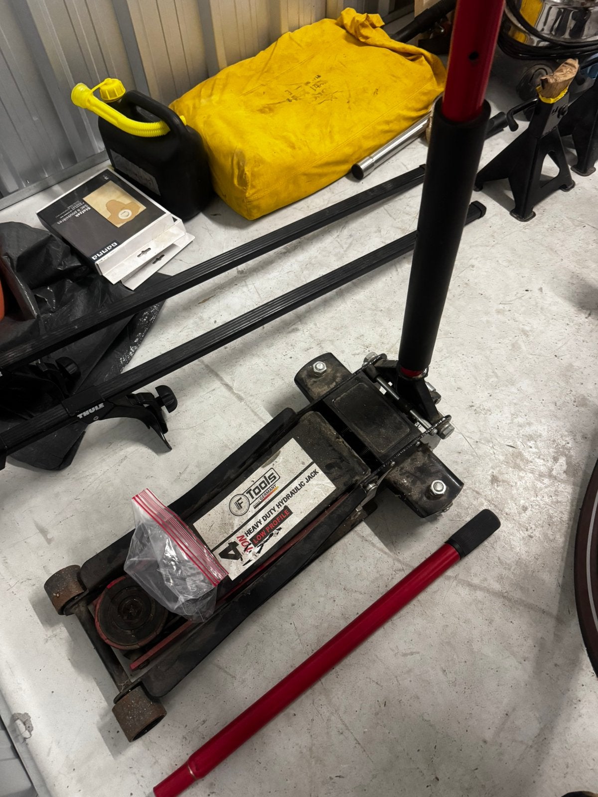 Auto krik - low profile 4 ton, Ophalen, Gebruikt, Hydraulisch, Garagekrik