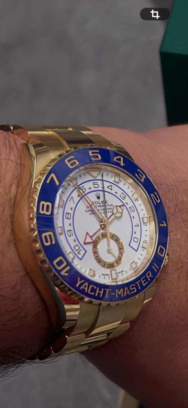 Rolex Yacht-Master II 116688  2023  Full Set Collectors item, Rolex, Polshorloge, Ophalen of Verzenden, Zo goed als nieuw