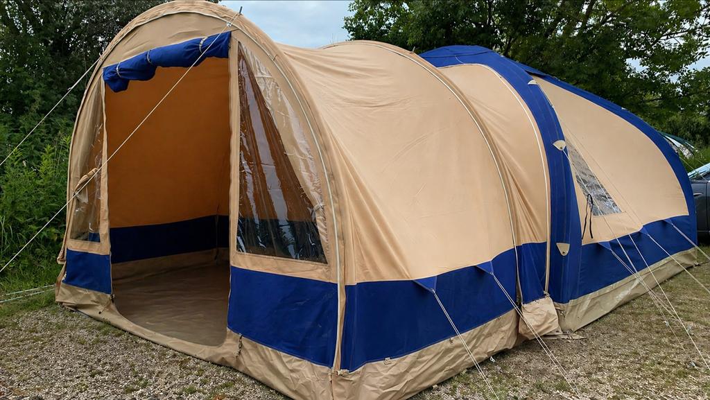Wilderness Opblaasbare Tent Model 360 - Zo goed als nieuw, Caravans en Kamperen, Tenten, Ophalen, Zo goed als nieuw, Tot en met 4