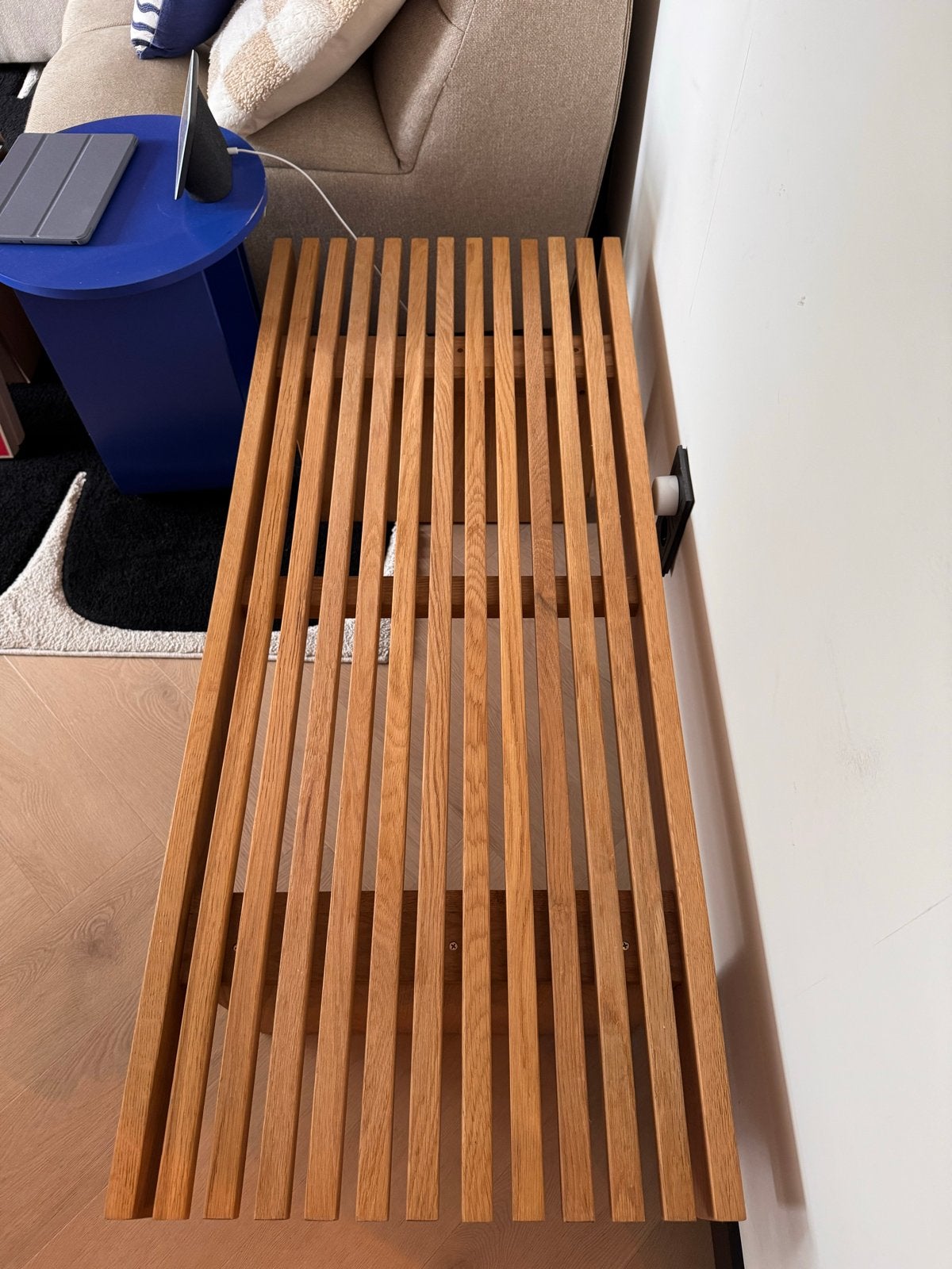 Loods5 Eikenhouten Tafel - Modern Design, Ophalen, Eikenhout, 50 tot 100 cm, Zo goed als nieuw
