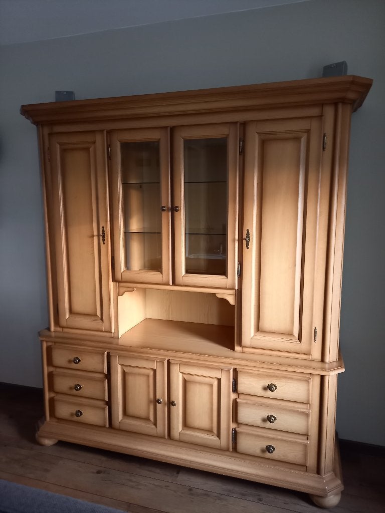 eiken houten kast, Ophalen, Gebruikt, Eikenhout, 150 tot 200 cm