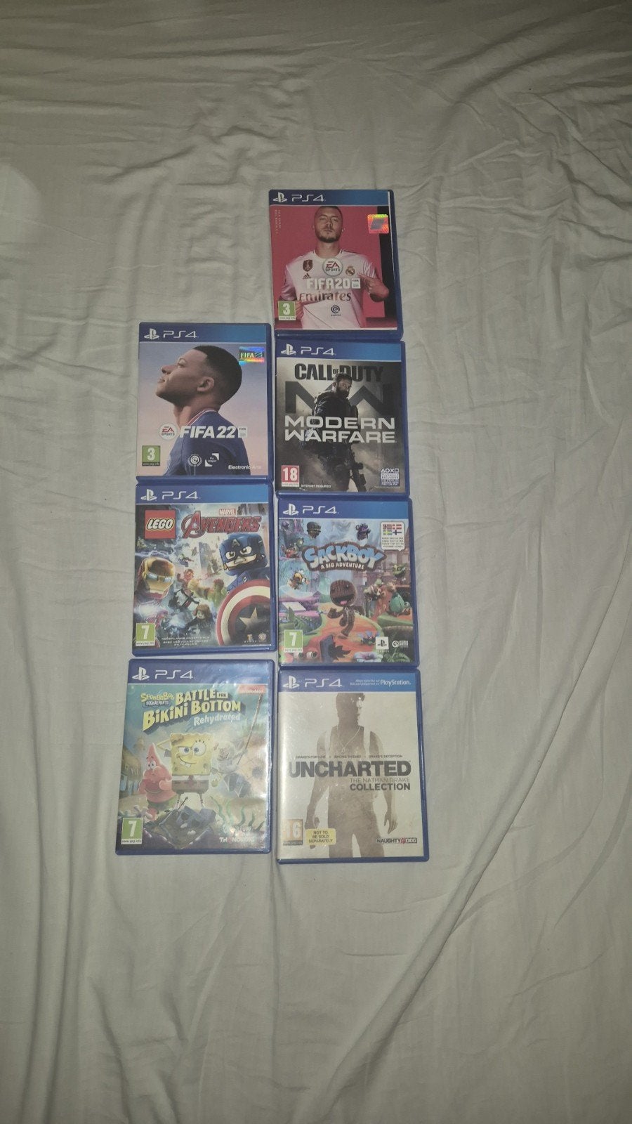 PS4 Games Bundel: FIFA, Call of Duty, LEGO, Crash, Uncharted, Ophalen, Gebruikt, Vanaf 18 jaar, Overige genres