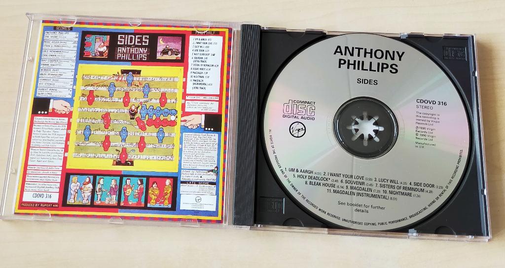 Anthony Phillips - Sides CD 1979/1991, Ophalen of Verzenden, Gebruikt