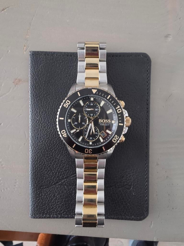 BOSS Admiral Chronograaf HB1513908 - Stijlvol Herenhorloge, Overige merken, Staal, Gebruikt, Staal
