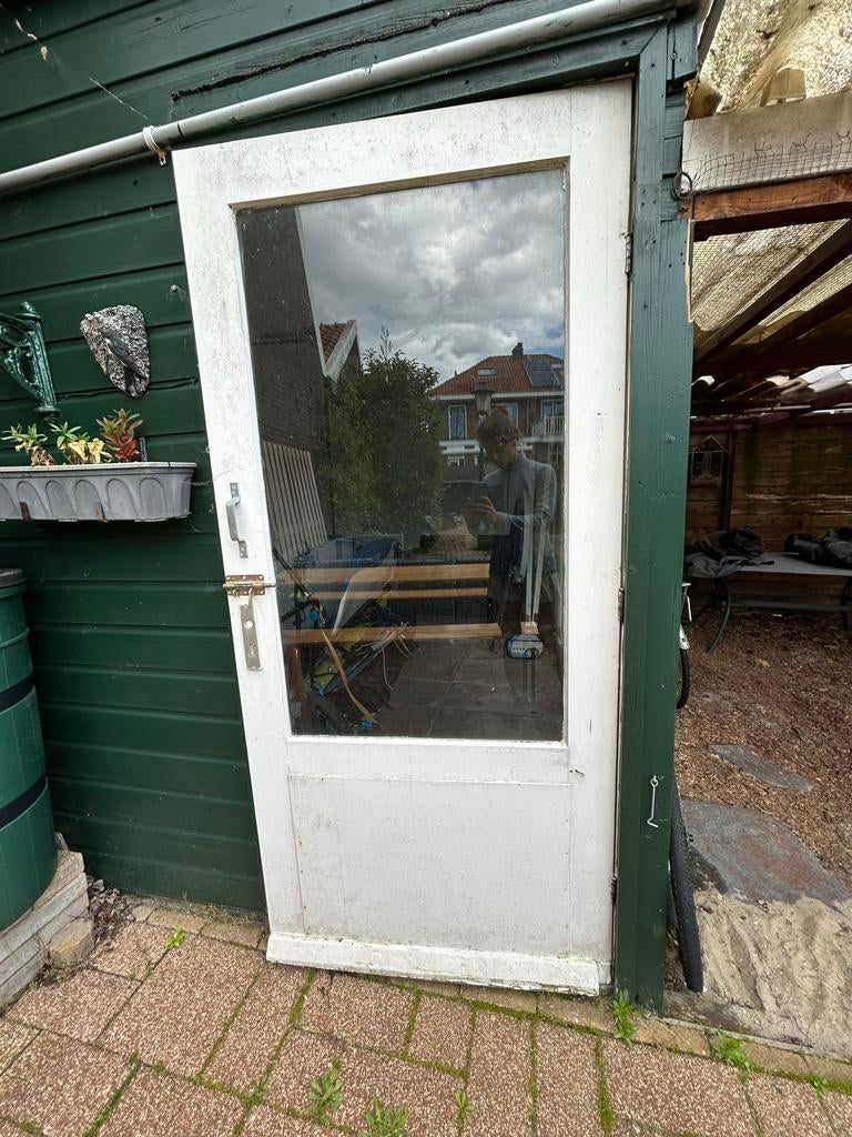 Deur (93x201 cm) gratis ophalen, Doe-het-zelf en Verbouw, Ophalen, Gebruikt, 80 tot 100 cm, Buitendeur