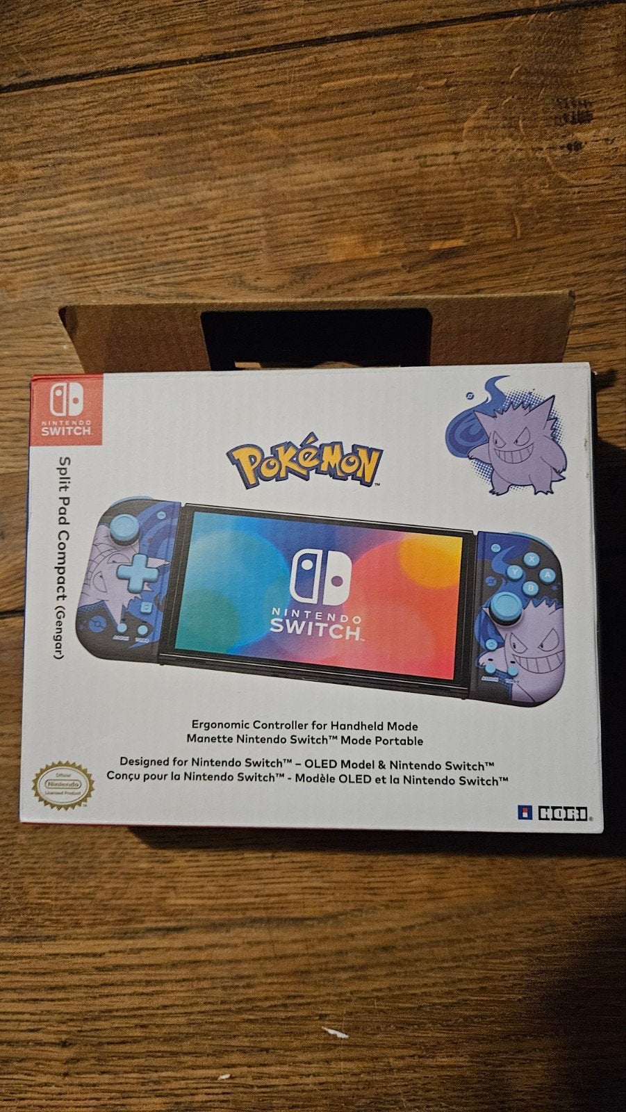 Hori Split Pad Compact Gengar - Nintendo Switch Controller, Ophalen of Verzenden, Zo goed als nieuw, Switch, Overige controllers