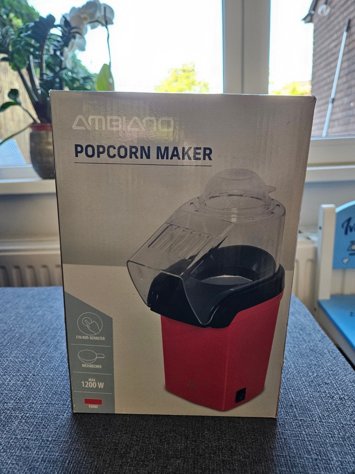 Ambiano Popcorn Maker 1200W - nieuw, Witgoed en Apparatuur, Ophalen of Verzenden, Zo goed als nieuw
