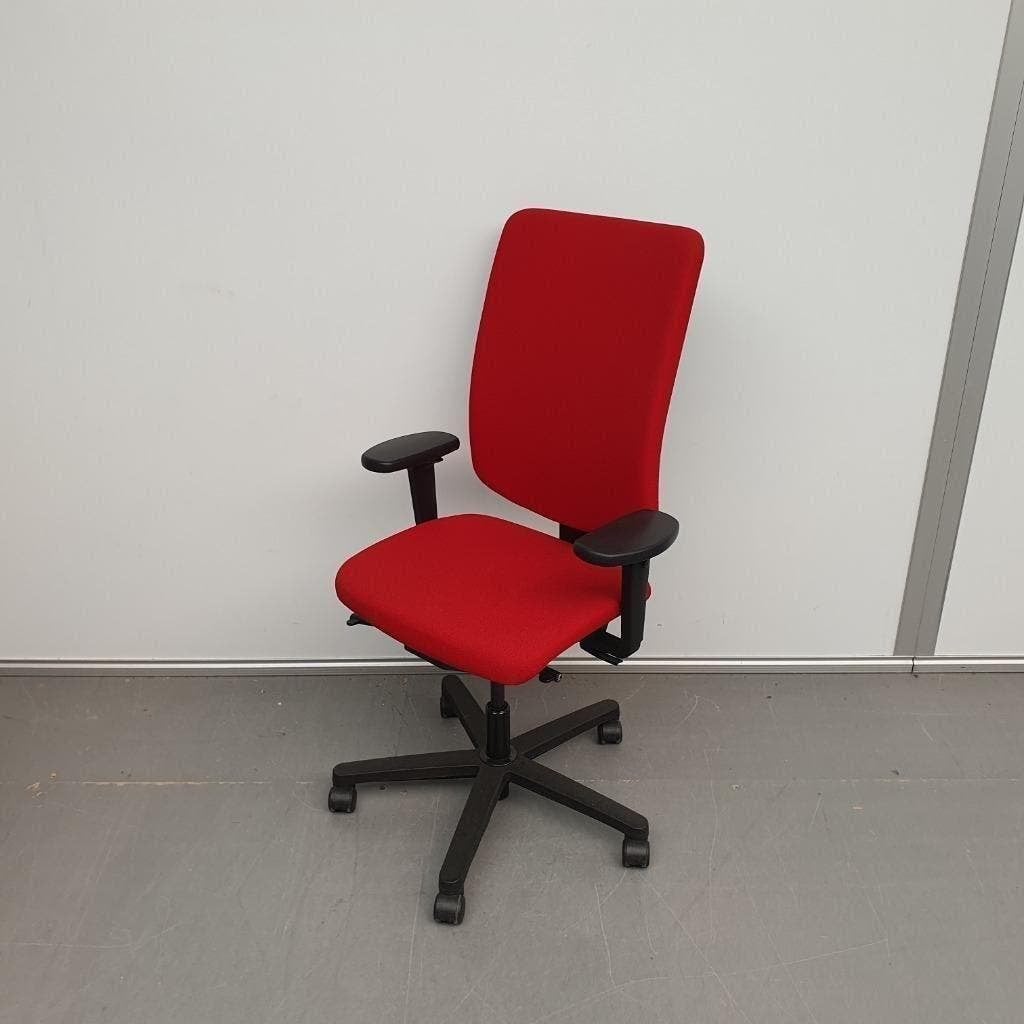 König en Neurath bureaustoel - rode stof, Ophalen, Gebruikt, Rood