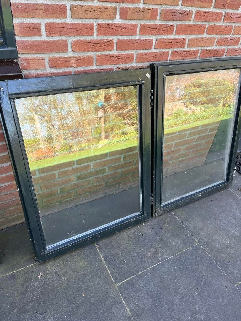 Ramen dubbelglas 4.stuks, Ophalen, Gebruikt, 80 tot 120 cm, 120 tot 160 cm