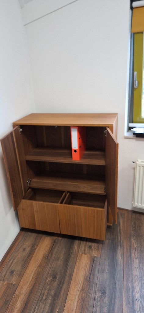 Houten kast met lades en planken- Zo goed als nieuw 90bij107, Huis en Inrichting, Ophalen, 100 tot 150 cm, Met lade(s), Zo goed als nieuw