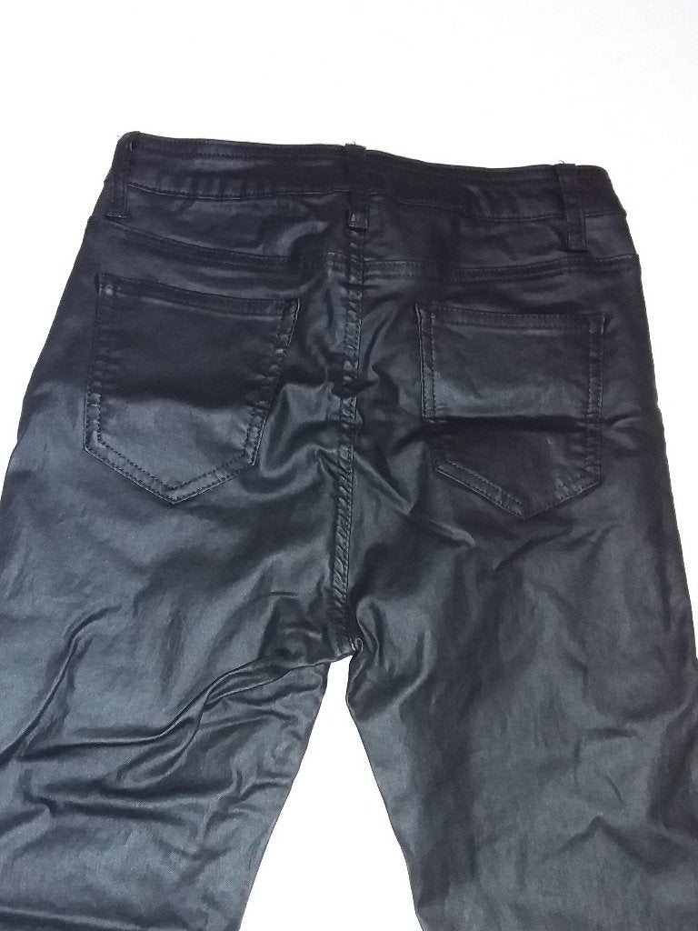Goodies zwarte gecoate broek, Kleding | Dames, Broeken en Pantalons, Verzenden, Zwart, Zo goed als nieuw, Maat 36 (S)