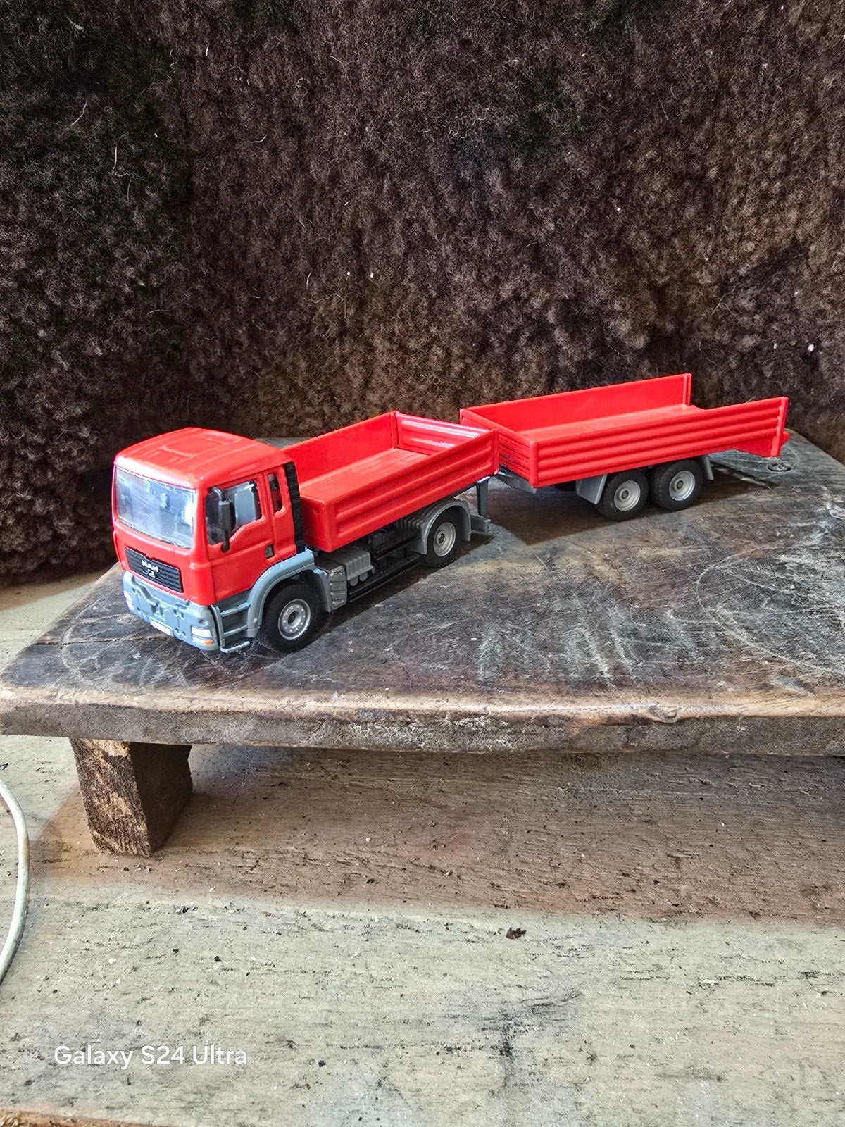 E136 > Siku 3920 MAN TGA kipper met tandemanhänger, Ophalen of Verzenden