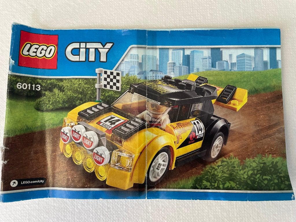 Lego City Rally auto 60113, City, Lego, Inclusief instructies, Ophalen of Verzenden