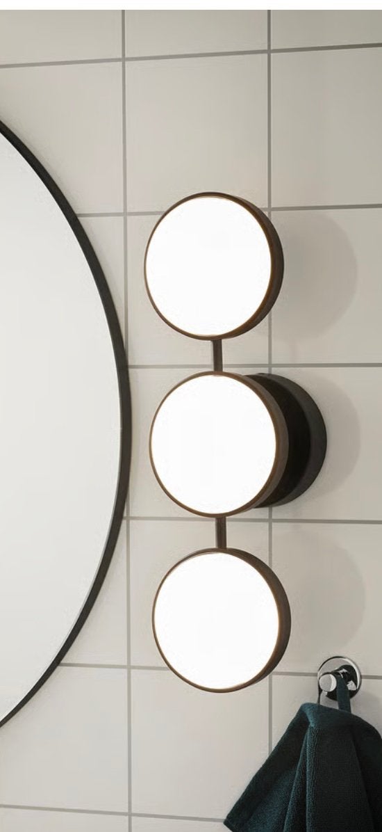 Kabomba badkamer dimbare ledlamp van Ikea zwart/ wit, Huis en Inrichting, Ophalen, Zo goed als nieuw