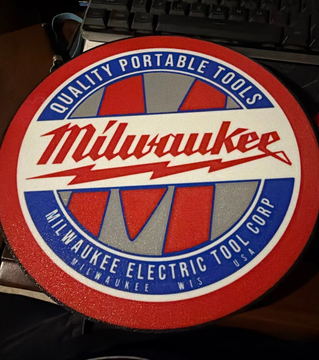 Milwaukee ronde ledbak ., Ophalen of Verzenden, Zo goed als nieuw, Lichtbak of (neon) lamp
