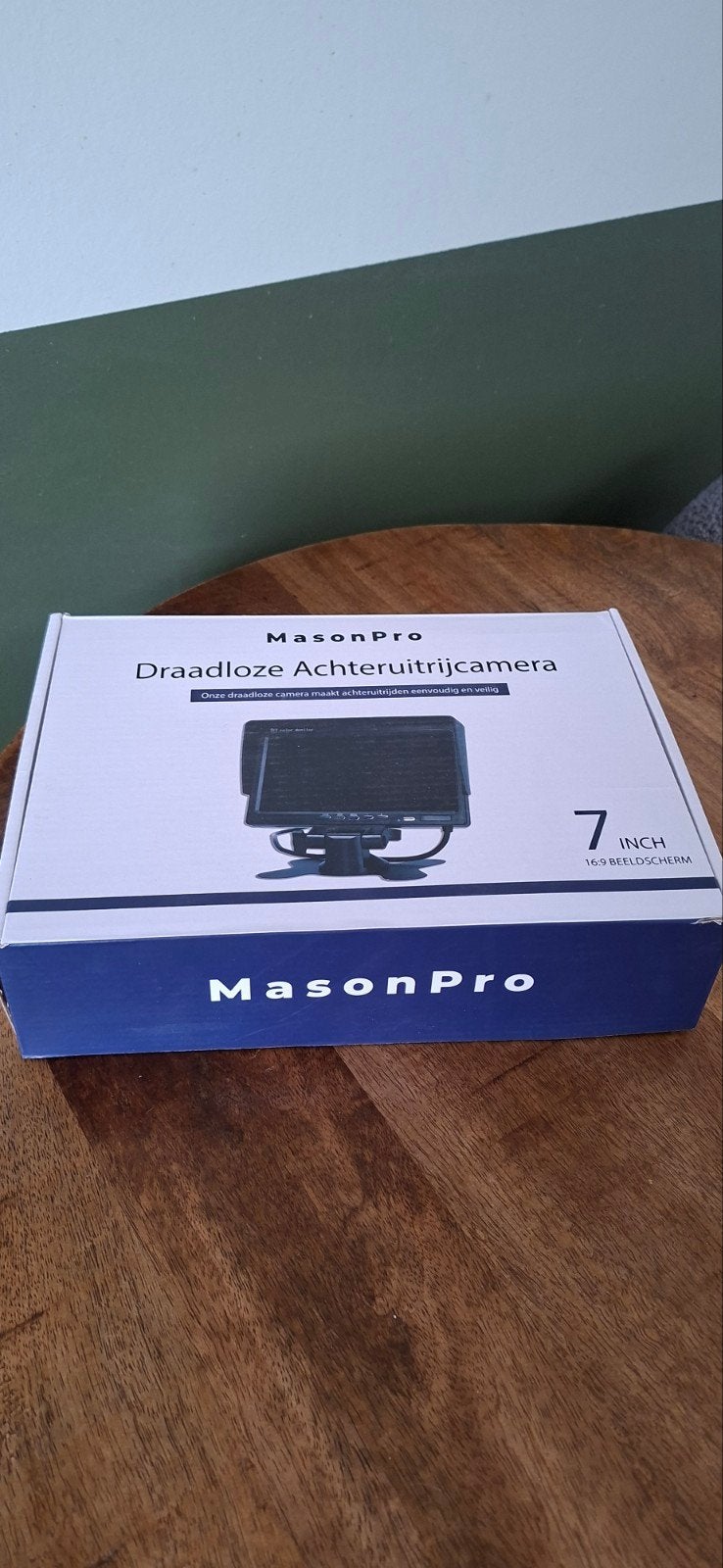 MasonPro Draadloze Achteruitrijcamera Set - 7 inch Monitor, Ophalen of Verzenden, Draadloos, Zo goed als nieuw