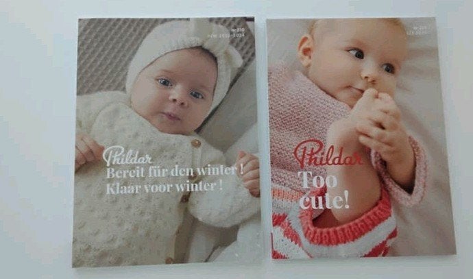 2 Phildar baby breiboeken ., Ophalen of Verzenden, Nieuw, Breien, Patroon of Boek