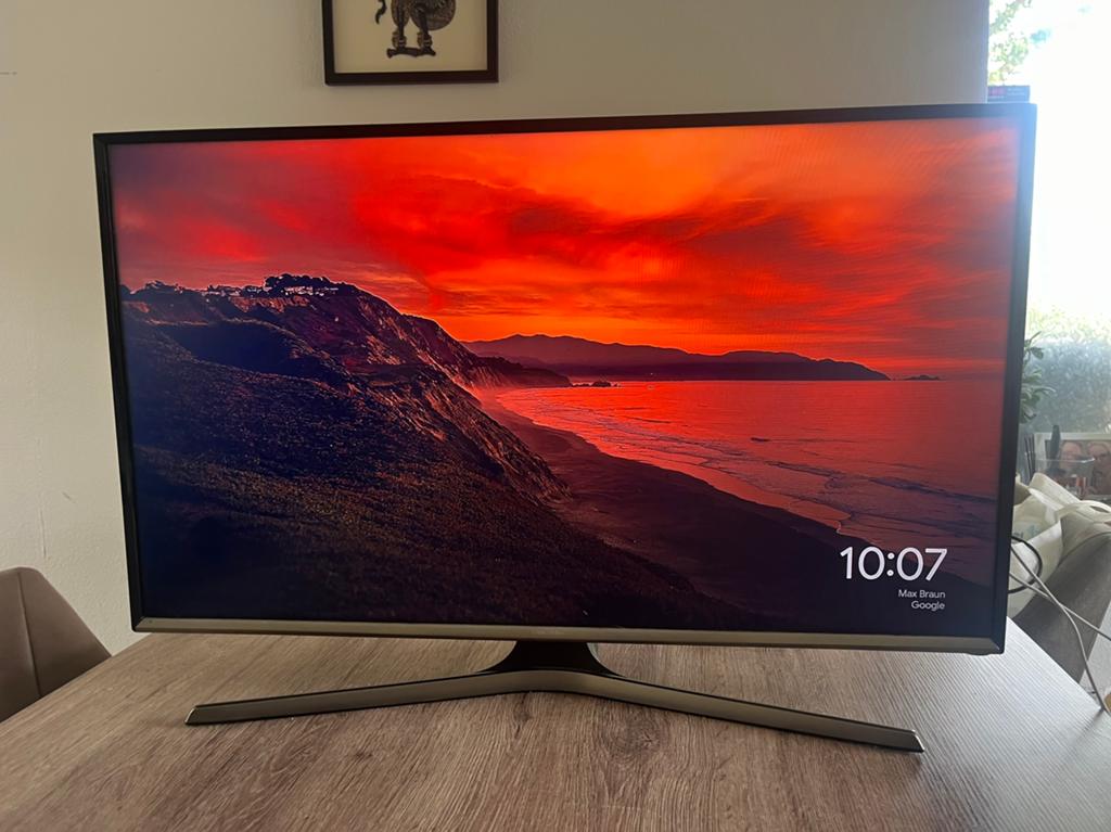 Samsung 32 inch smart led tv met garantie. (UE32J5500), LED, 50 Hz, Zo goed als nieuw, Samsung